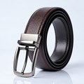 Avenia Leather Reversible Leather Belt for Men - Black and Dark Brown